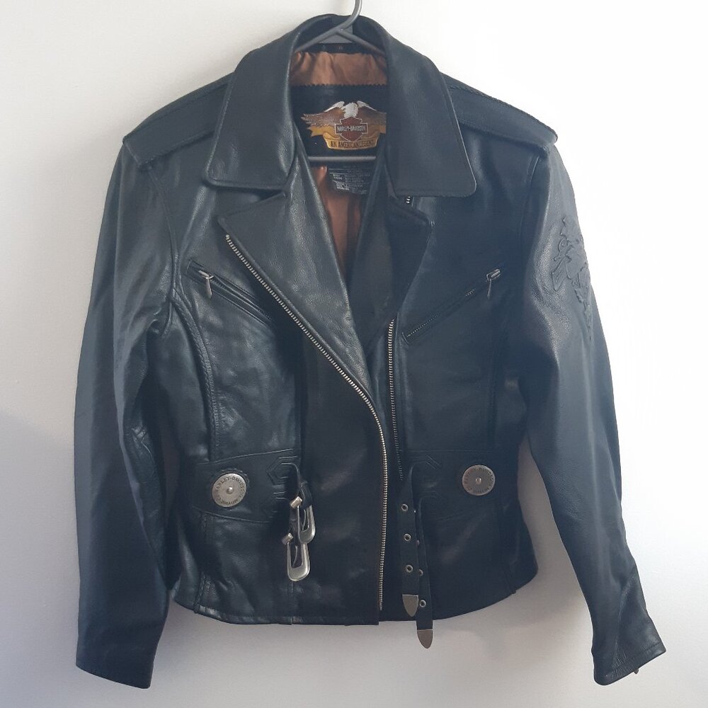 Harley-Davidson "An American Legend"-Authentic Vest Genuine Leather Women Medium